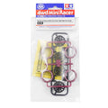 Mini 4WD Small Dia. Low Friction Low-Profile Tires & Carbon Y-Spoke Wheels 95708 Tamiya
