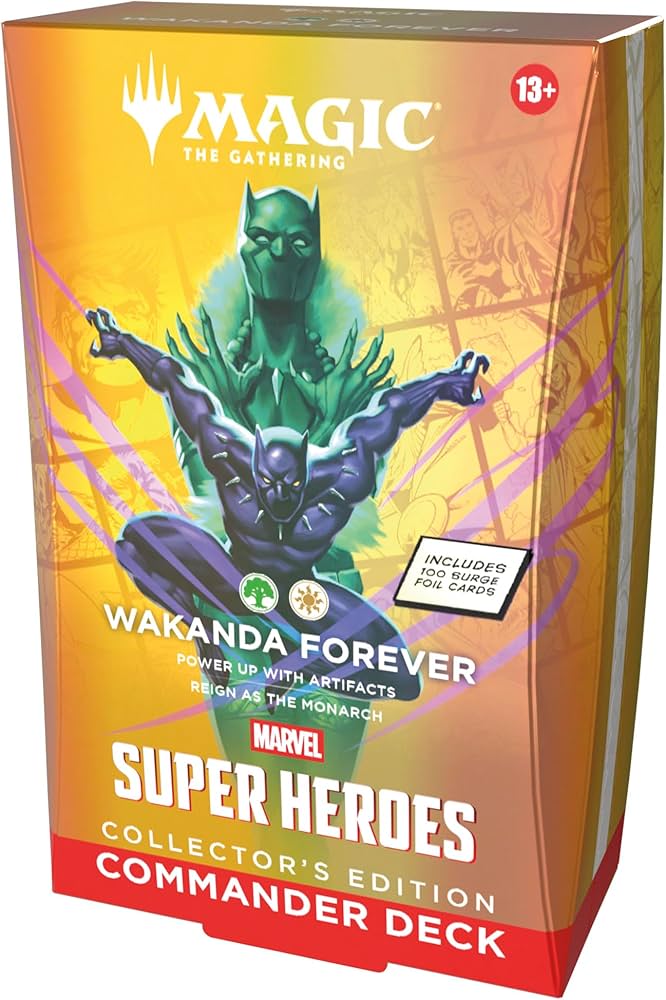 Magic: The Gathering Marvel Commander Deck Wakanda Forever Collector's Edition