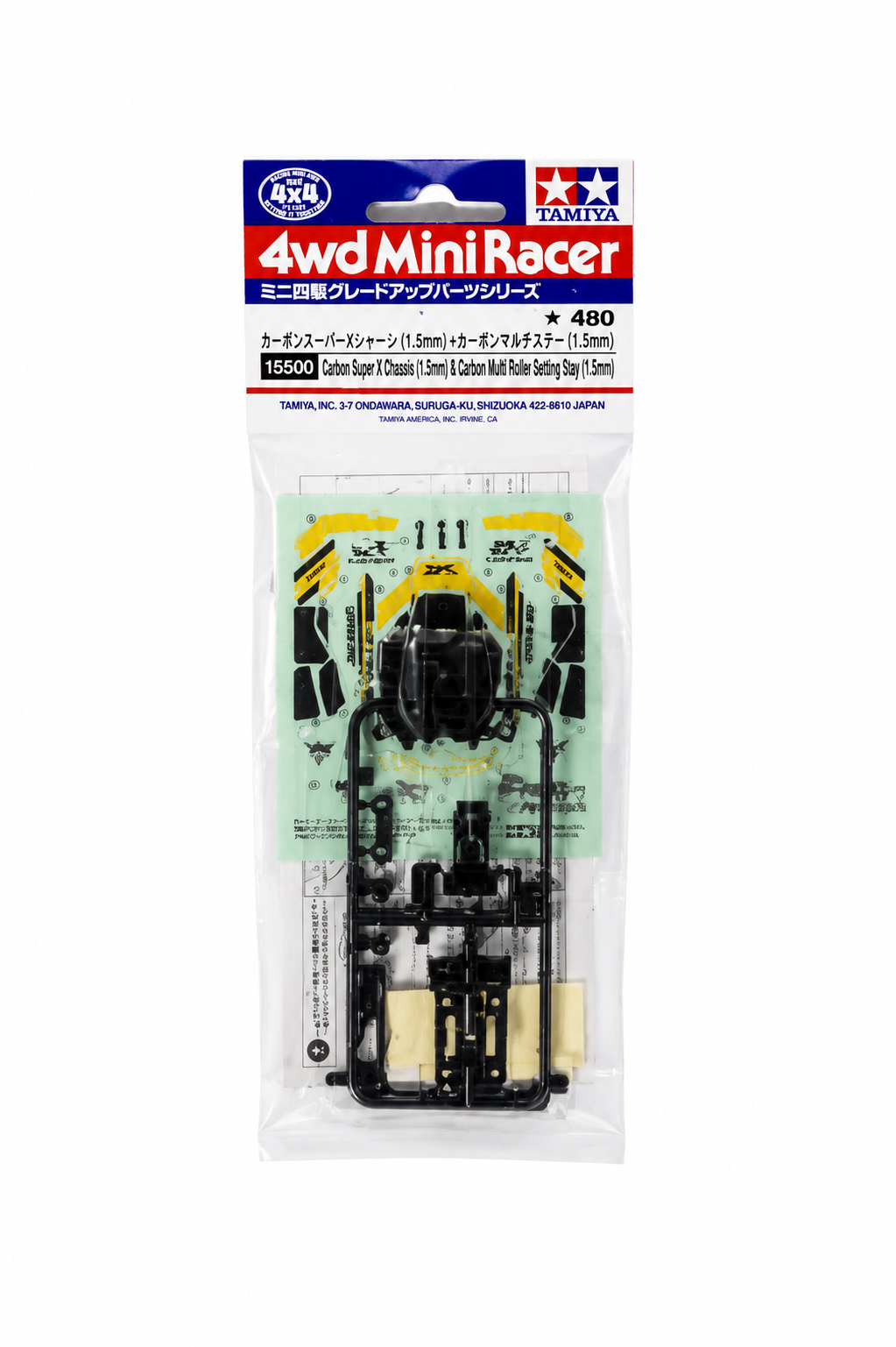 Mini 4WD Winning Bird Formule Clear Body Set Tamiya