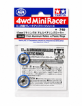 Mini 4WD 17mm Aluminum Rollers w/plastic Rings 15449 Tamiya