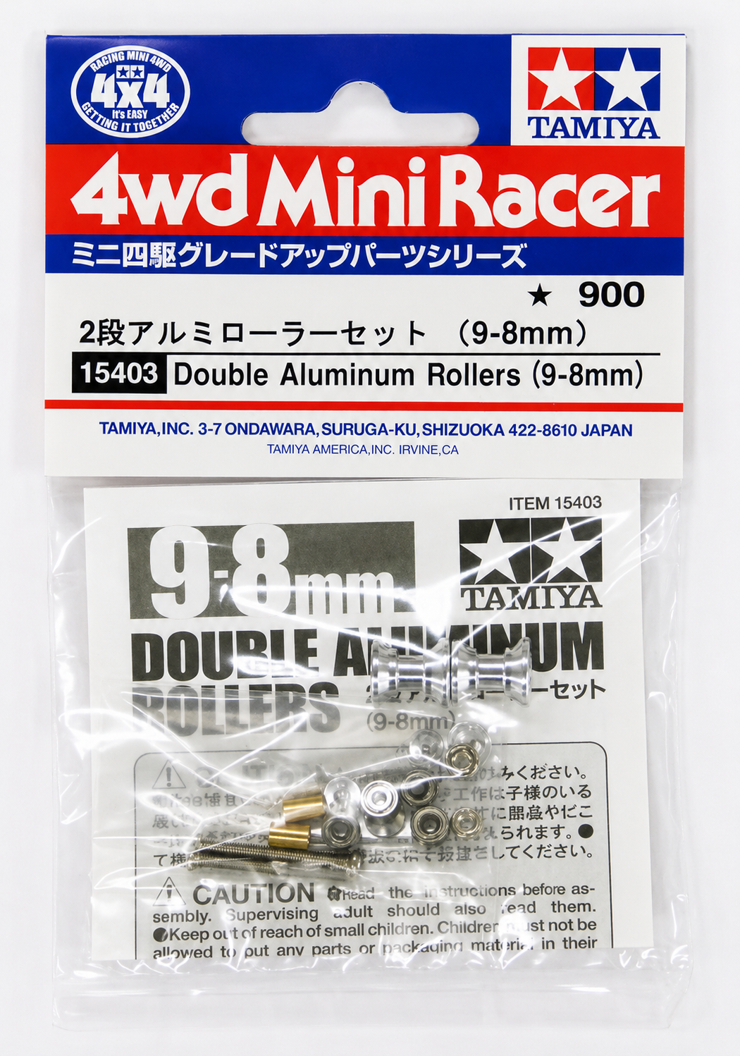Mini 4WD Double Aluminium Rollers 15403 Tamiya