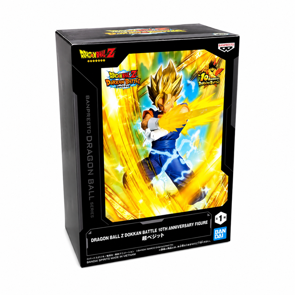 DRAGON BALL Z SUPER VEGITO ACTION FIGURE DOKKAN BATTLE 10TH ANNIVERSARY
