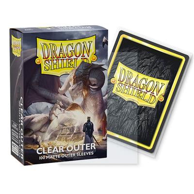 DRAGON SHIELD STANDARD OUTER SLEEVES - MATTE CLEAR (100 SLEEVES)