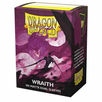 DRAGON SHIELD DUAL MATTE SLEEVES - WRAITH 'ALARIC, CHAOS WRAITH' (100 SLEEVES)