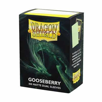 DRAGON SHIELD DUAL MATTE SLEEVES - GOOSEBERRY (100 SLEEVES)