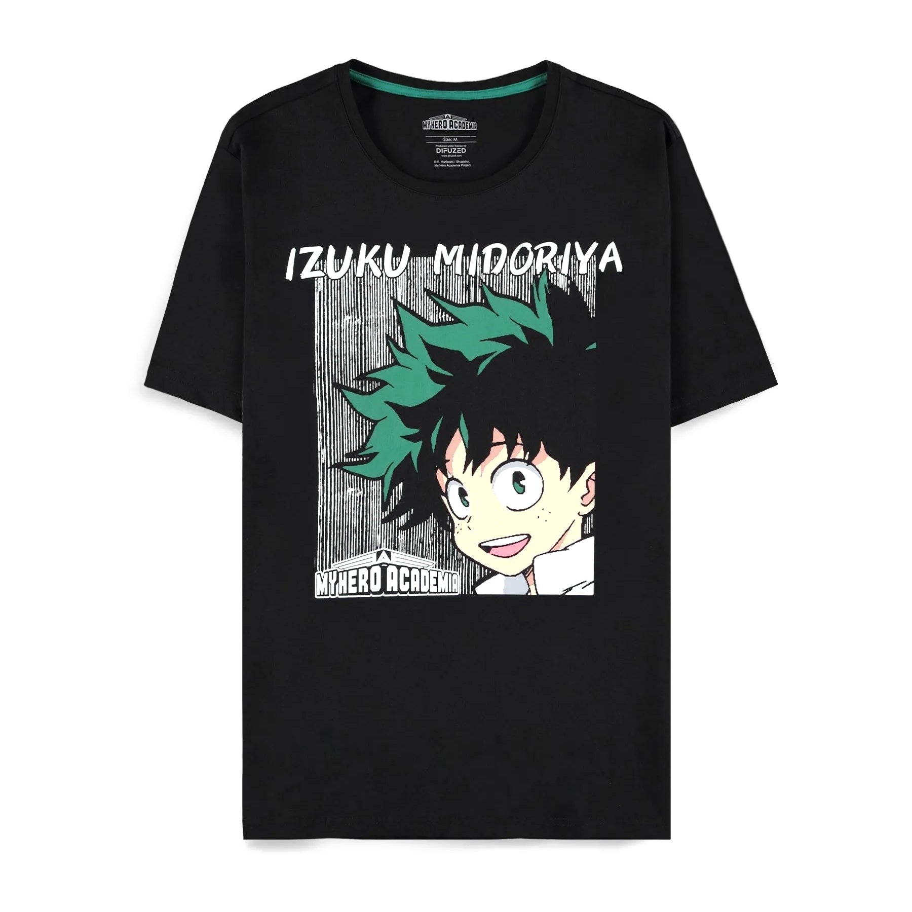 MY HERO ACADEMIA T-SHIRT IZUKU MIDORIYA FACE XL