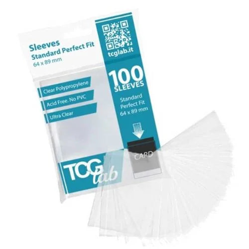TCGLAB BUSTINE PROTETTIVE STANDARD PERFECT FIT - ULTRA CLEAR 100 Pz