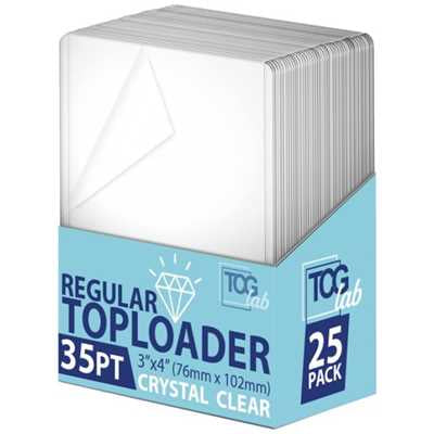 TCGLAB TOPLOADER CRYSTAL CLEAR CON FILM PROTETTIVO - (BOX 25PZ)