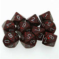 SET 10 DADI D10 SPECKLED SILVER VOLCANO