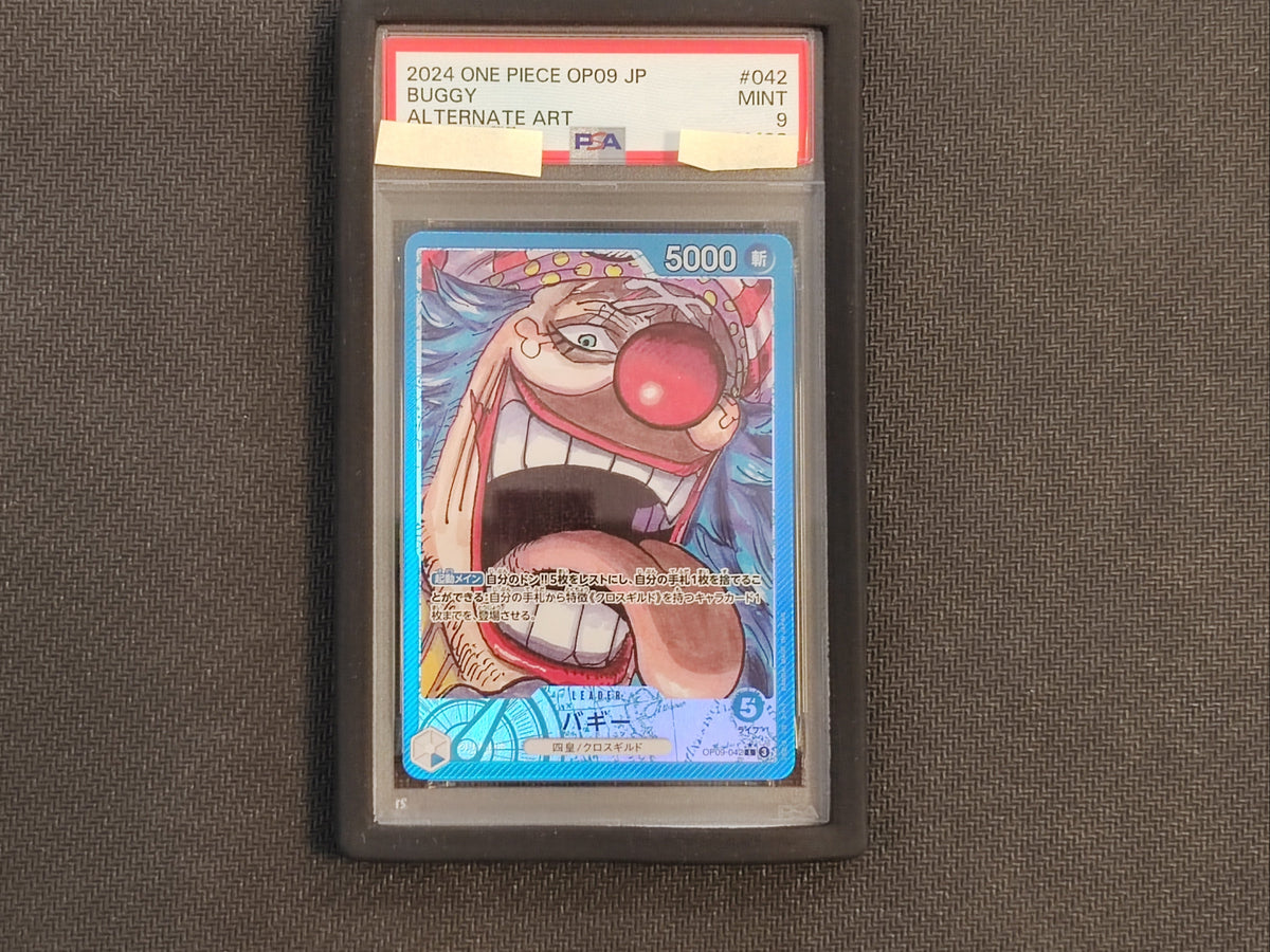 One Piece Card Game Buggy Alternative Art OP09-042 PSA9 (JP)