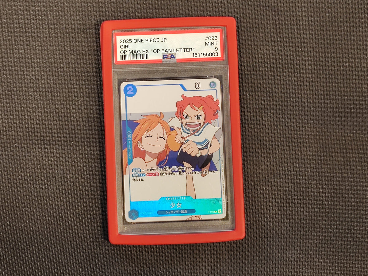 One Piece TCG Girl "OP Fan Letter" P-096 PSA 9 (JAP)