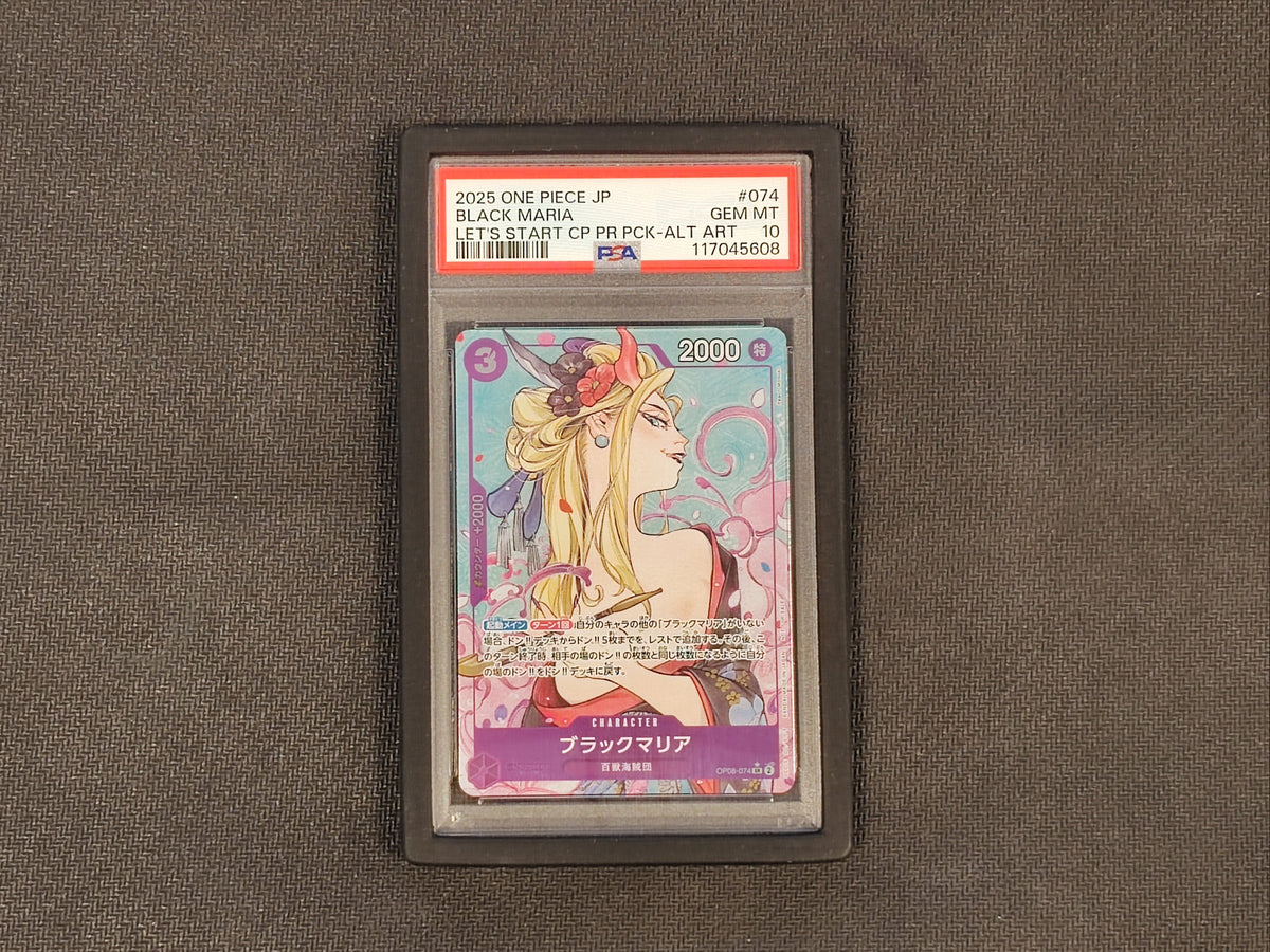 One Piece TCG Black Maria OP08-074 PSA 10 (JAP)
