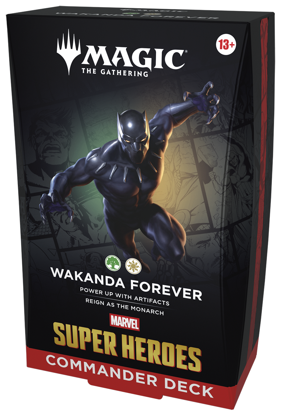 Magic: The Gathering Mazzo Wakanda Per Sempre Quattro Marvel Super Hero