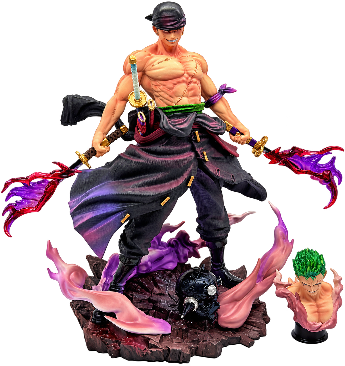 One Piece Roronoa Zoro King Of Hell Figure 28cm