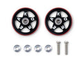 Mini 4WD Aluminum Rollers (5 Spokes) w/Plastic Ring Tamiya Korea 25th Anniversary 92434 Tamiya