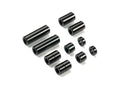 Mini 4WD Aluminium Spacer Set (12/6.7/6/3/1.5mm 2pcs Each) (Black) 95481 Tamiya