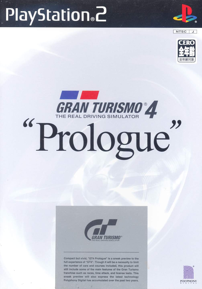 Gran Turismo 4 Prologue PS2 (JAP)